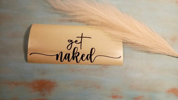 Aufkleber "get naked"