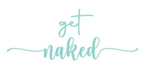 Aufkleber "get naked"